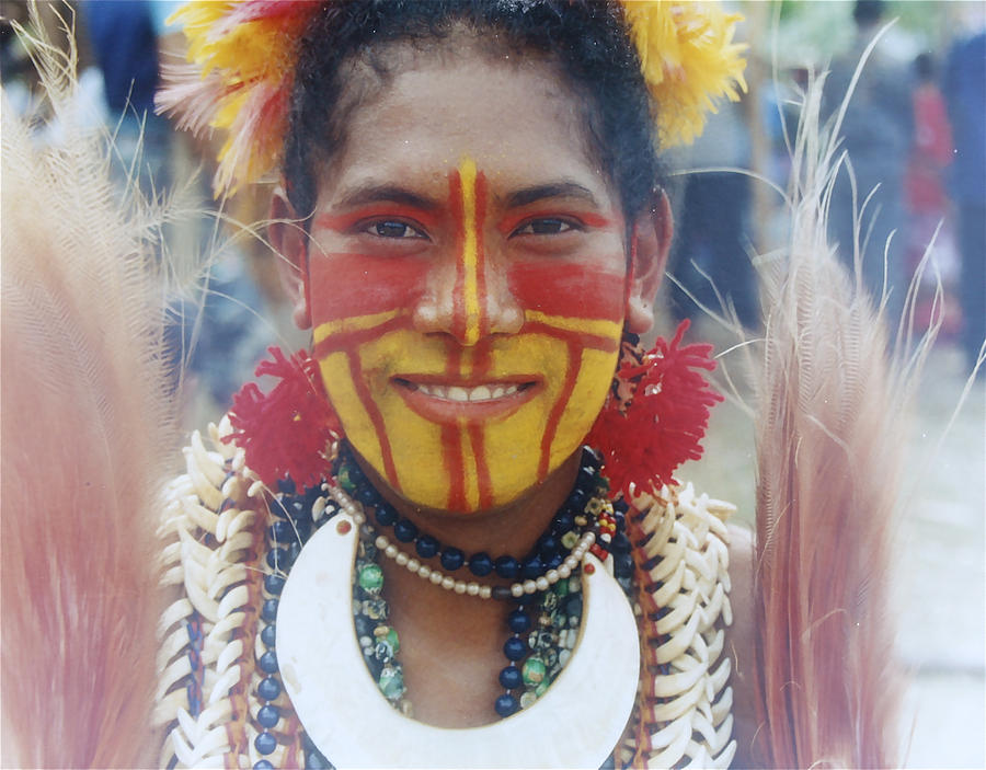 Papua New Guinea Girl Photograph by Carol Tsiatsios
