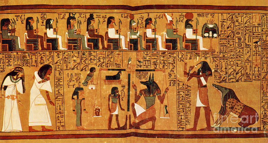 Religion Photograph - Papyrus Of Ani, Weighing Of The Heart by Science Source