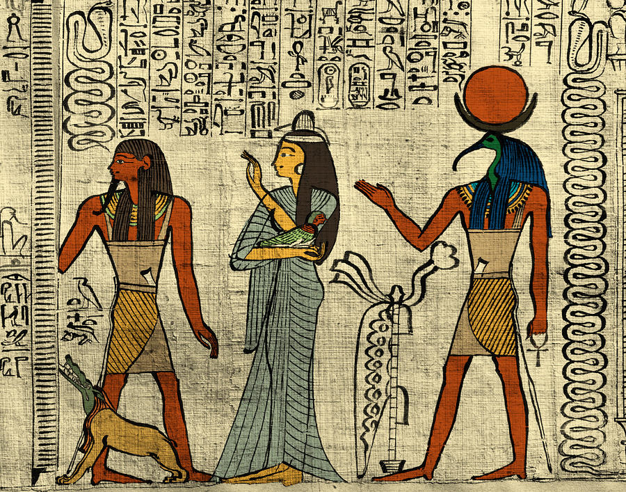 egyptian papyrus art