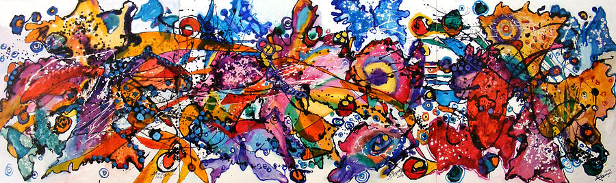 Parada fluturilor Painting by Elena Bissinger
