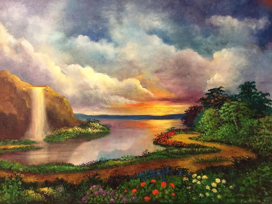 Paradise And Beyond Painting by Randy Burns