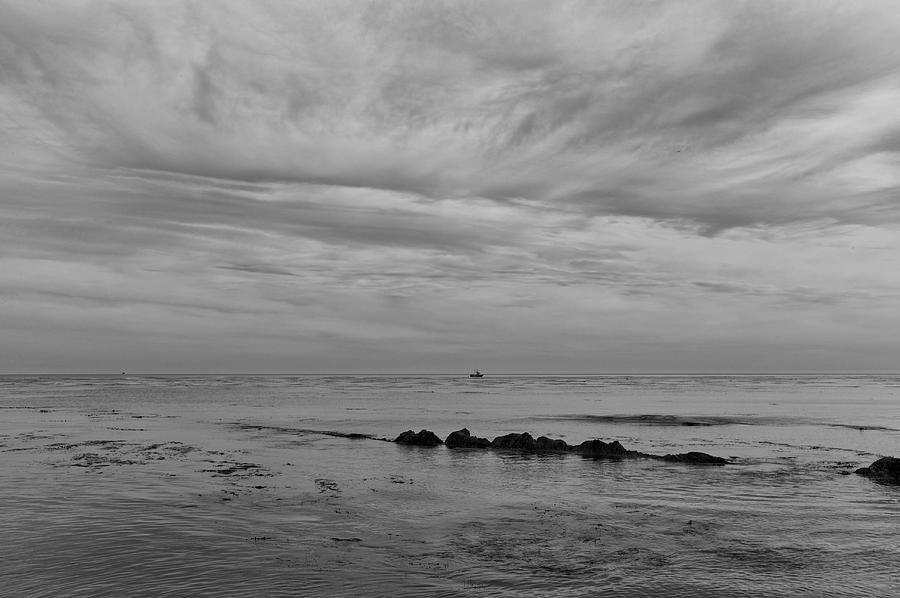 Black And White Photograph - Paradise Cove - Sky 2 by De Cetia