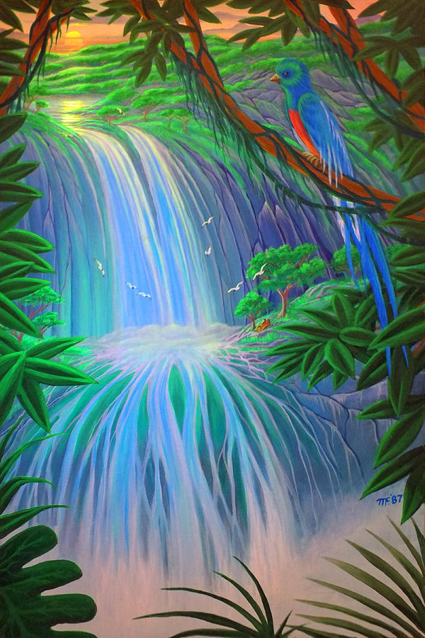 Paradise Falls Painting by Duane McCullough