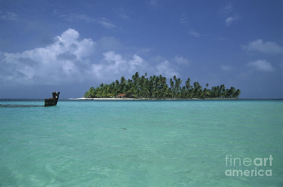 Dog Island in the San Blas Islands Panama Photograph by James Brunker