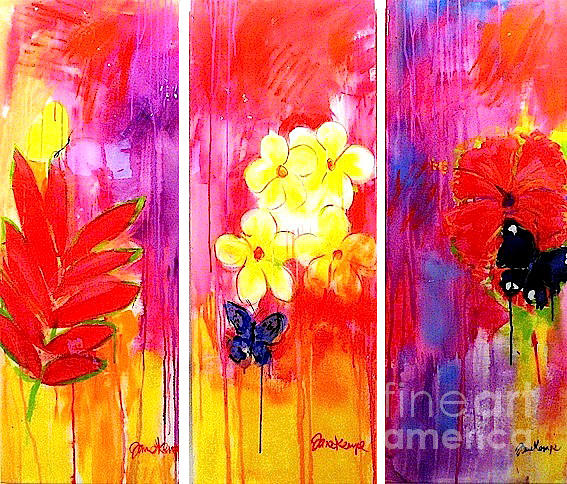 Butterfly Painting - Paradise by Jane Kempe