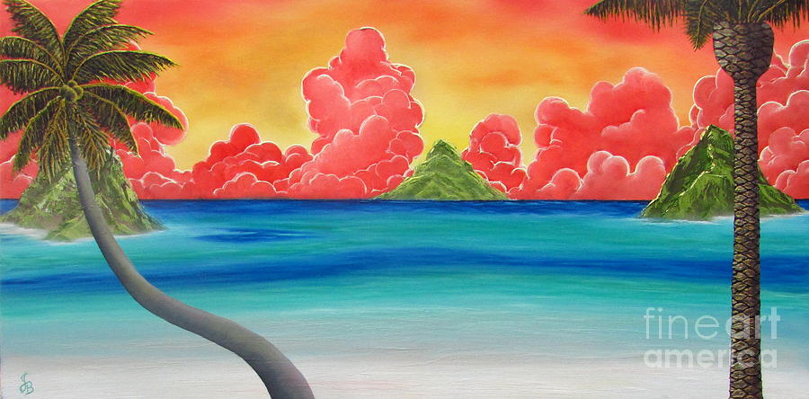 Paradise Panorama Painting by Joshua Bales