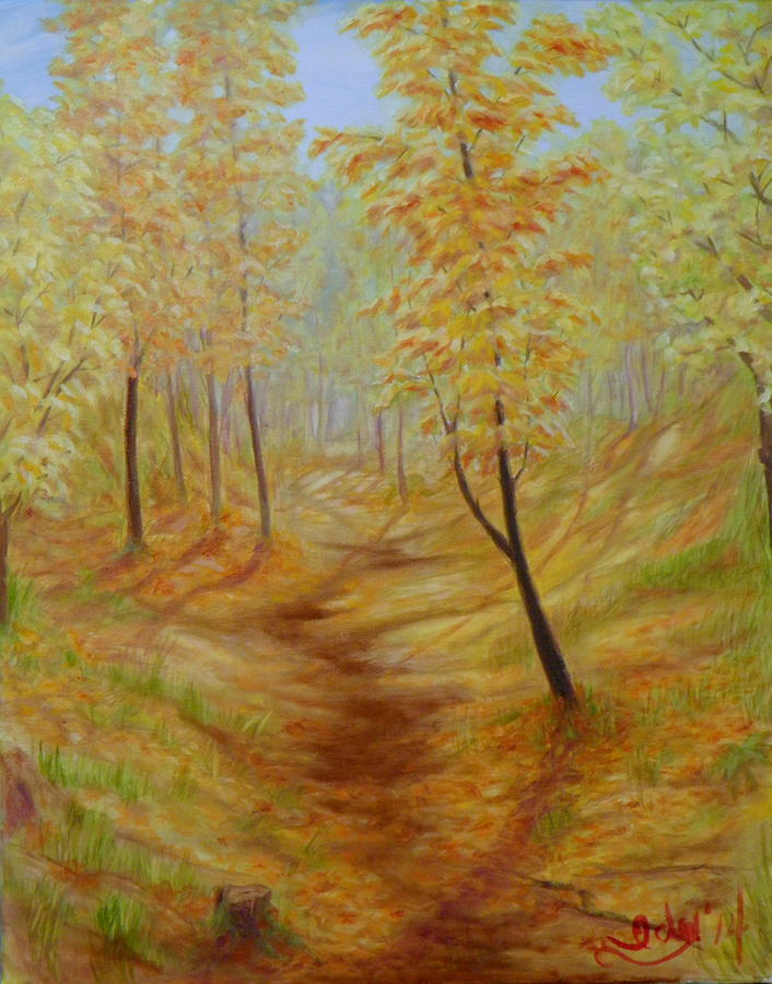 Paradise Path Painting by Ida Eriksen