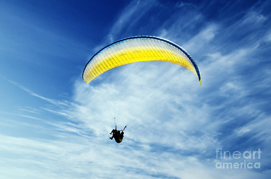 Paraglider Photograph by Jelena Jovanovic