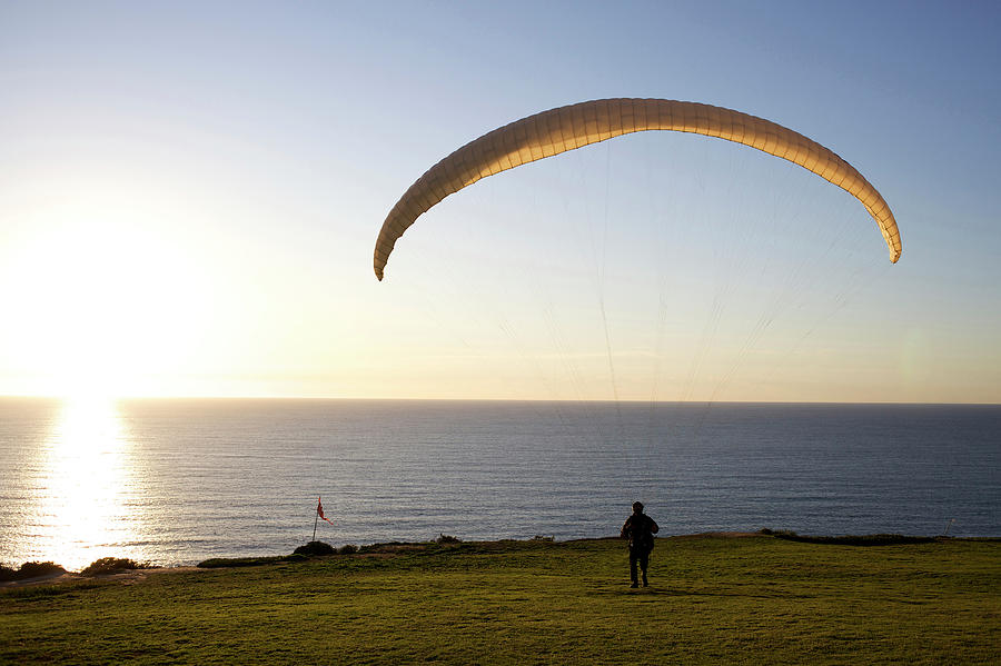 Paraglider Prepares To Take Photograph by Priscilla Gragg - Fine Art ...