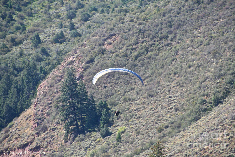 Paragliding Colorado Photograph by Susan Herber