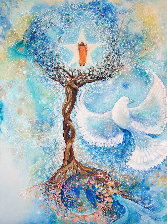 Paramhansa Yogananda - Mist Painting by Ashleigh Dyan Bayer