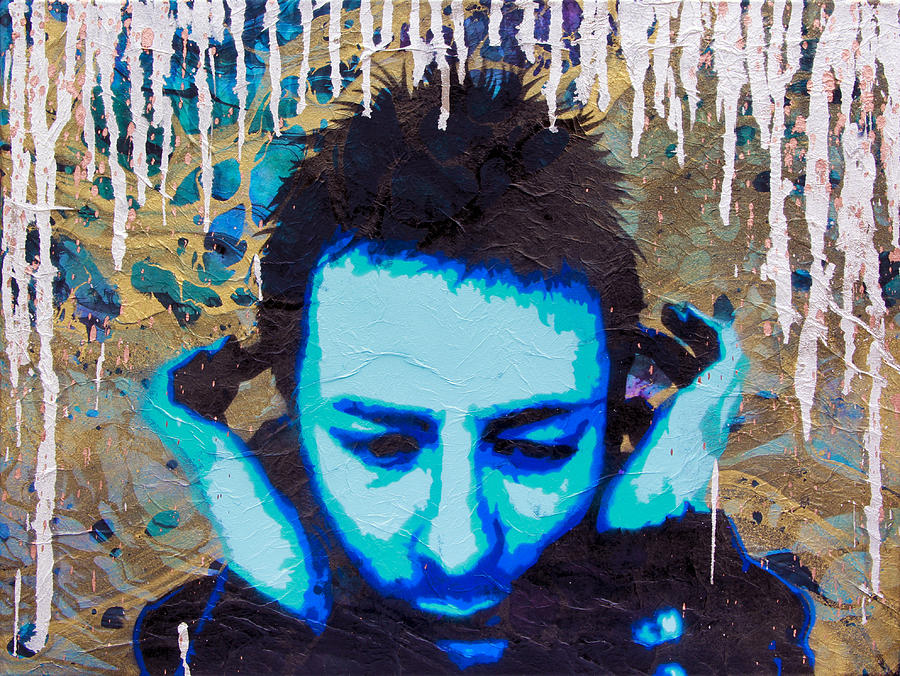 Radiohead Painting - Paranoid Android re-mix by Bobby Zeik