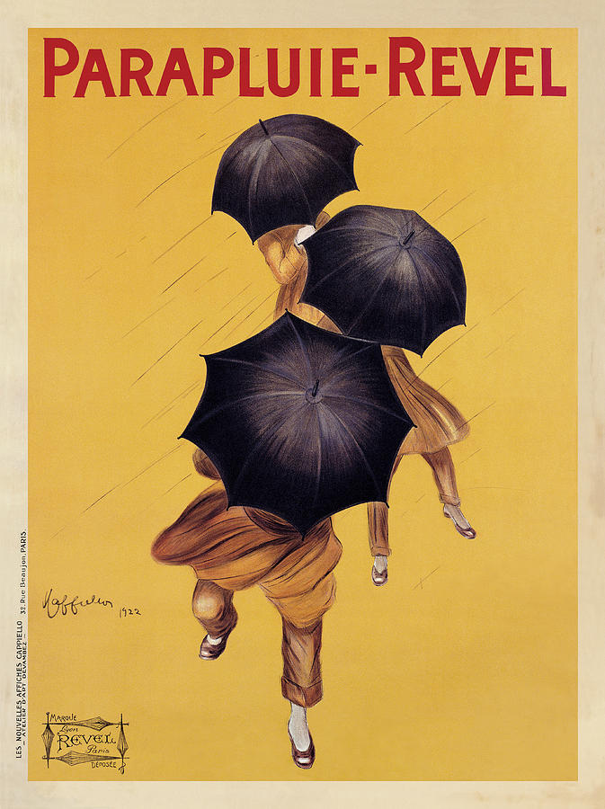 Parapluie-Revel 1922 Painting by Leonetto Cappiello