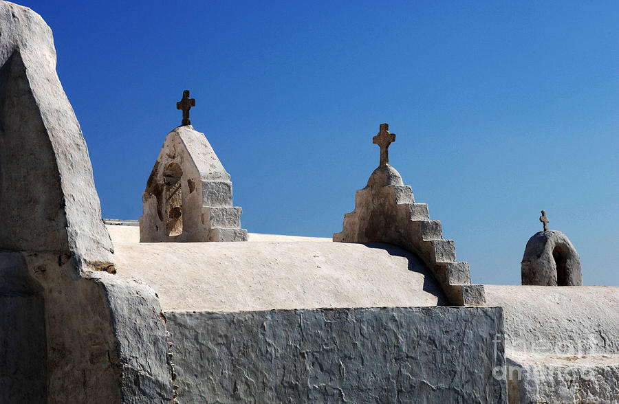 Greek Photograph - Paraportiani Church Mykonos by Bob Christopher