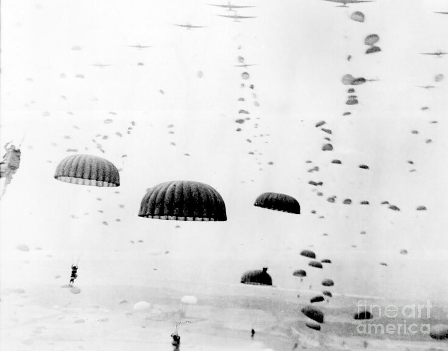 Historic Photograph - Paratroopers, Operation Market Garden by Photo Researchers