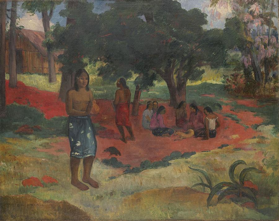 Parau Parau , 1892 Painting by Paul Gauguin