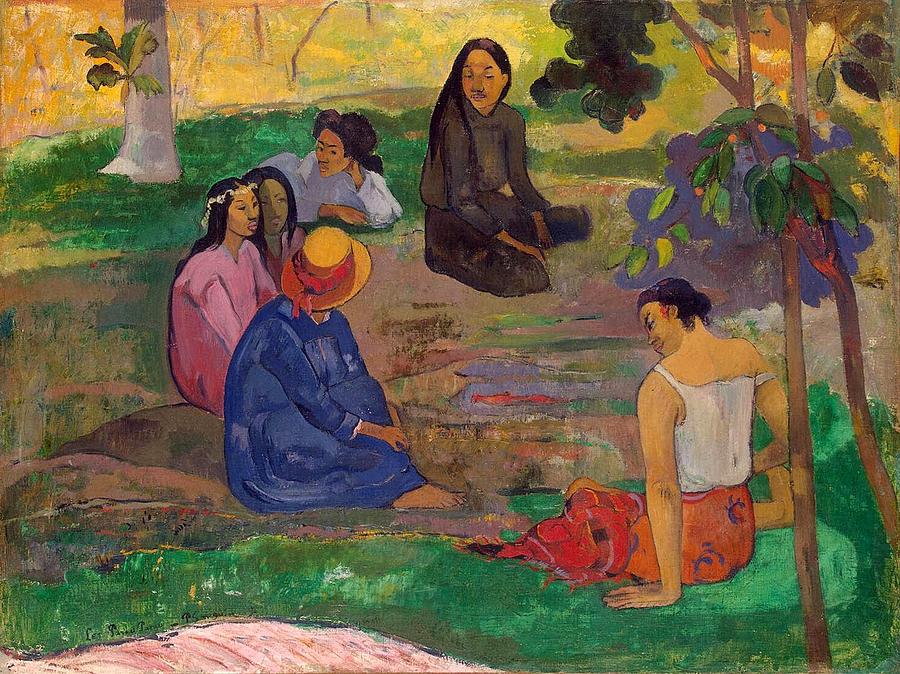 Parau Parau Painting by Paul Gauguin