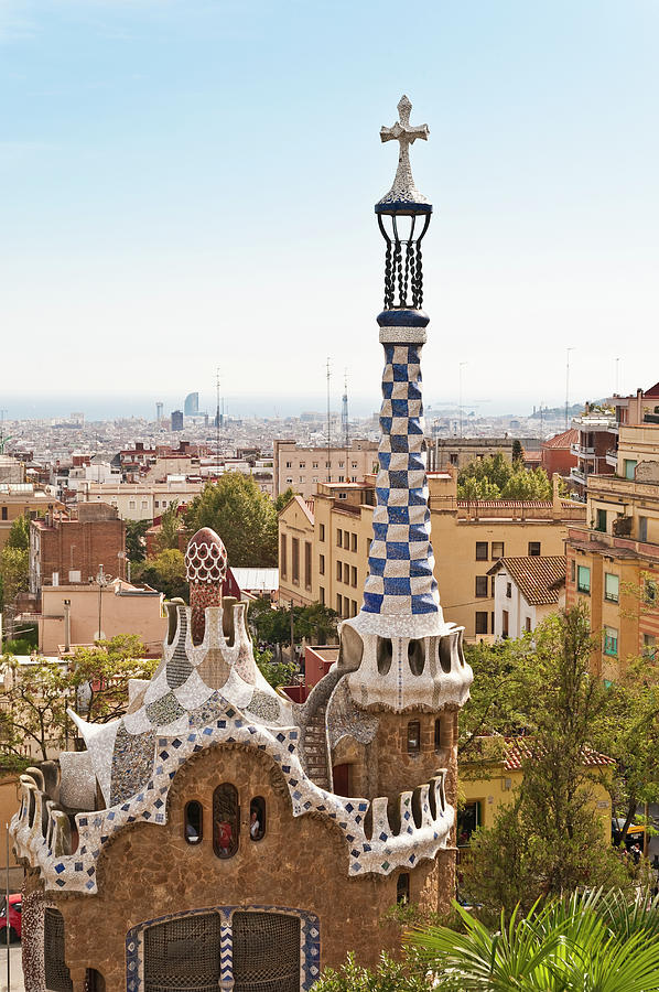 Parc Guell By Antoni Gaudi, Barcelona Photograph by John Harper