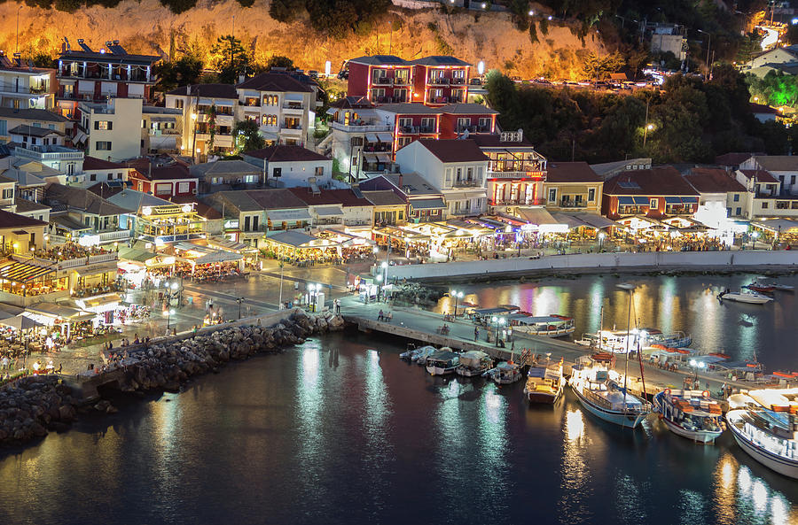 Parga Harbour Photograph by Mike Matthews Photography