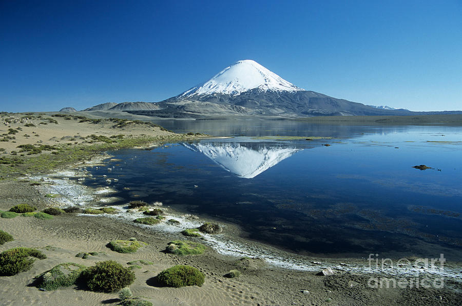 Parinacota volcano Chile #2 Photograph by James Brunker