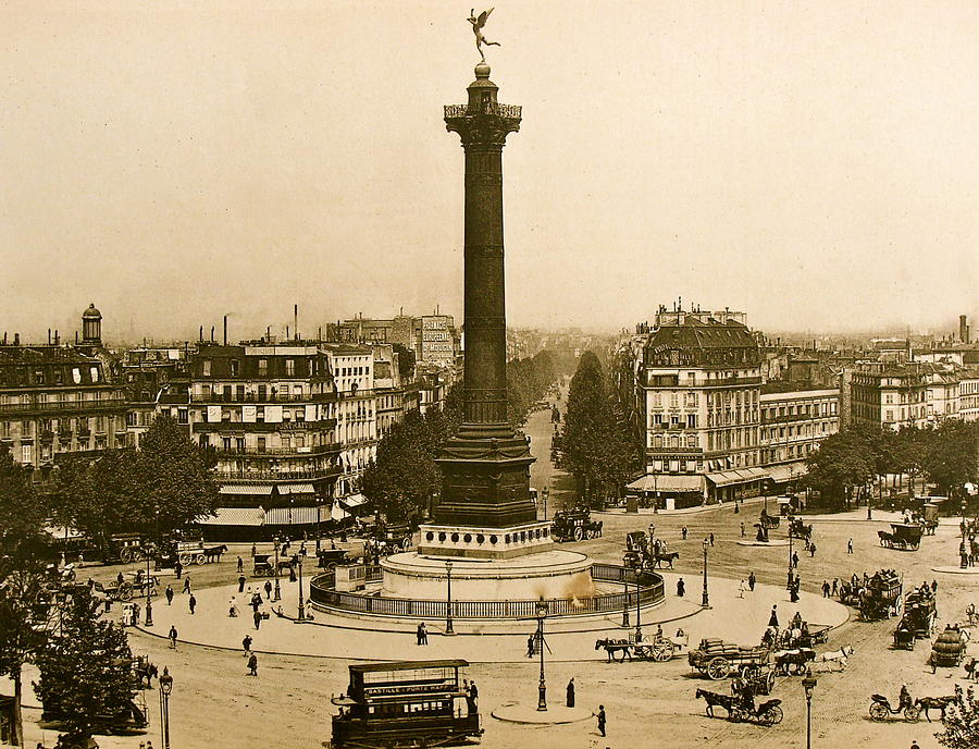 Paris 1900 Place de la Bastille Photograph by Ira Shander