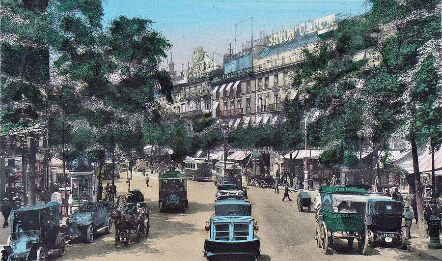 Paris 1910 Boulevard des Italiens Photograph by Ira Shander