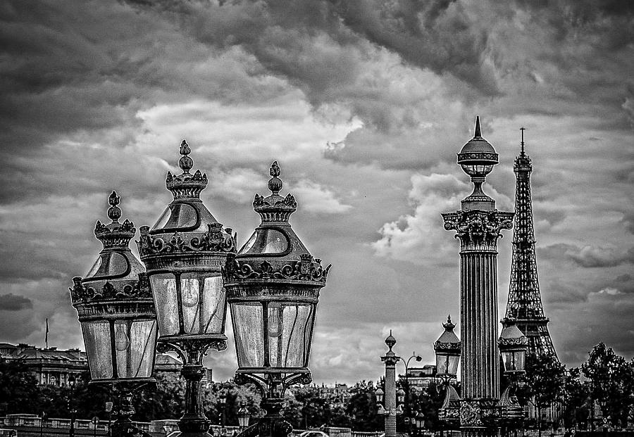 Paris Photograph - Paris black and white by All Around The World