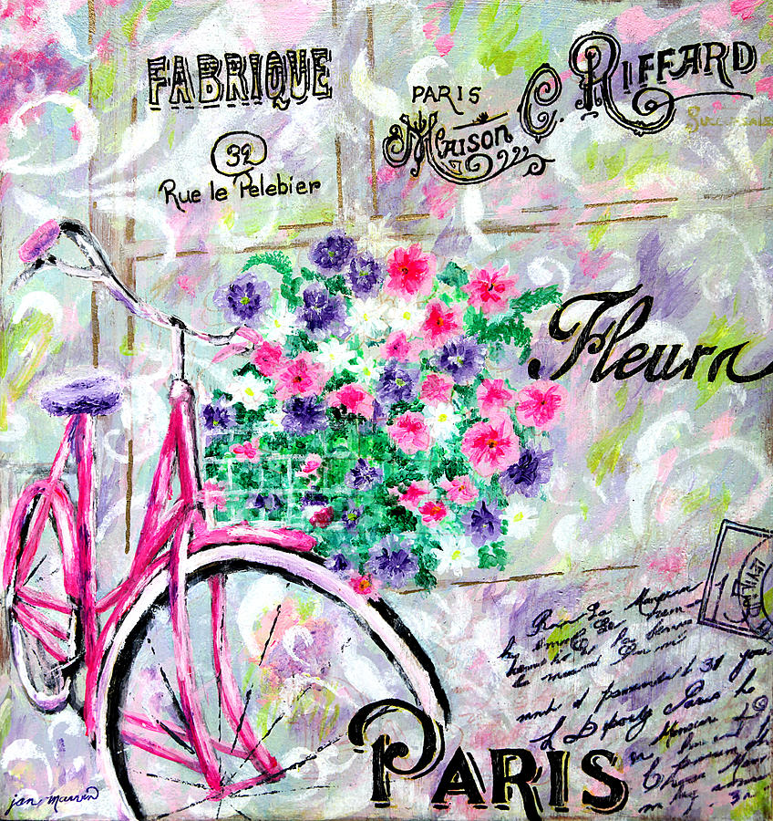 Paris by Jan Marvin Painting by Jan Marvin