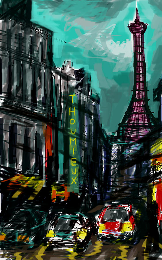 Paris By Night Painting
