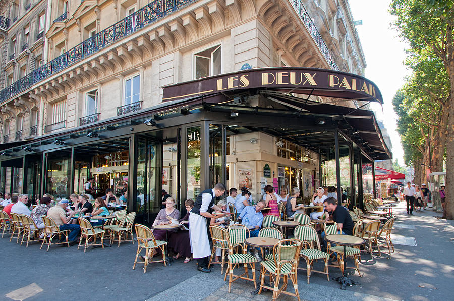 Paris Cafe Photograph by Lindley Johnson