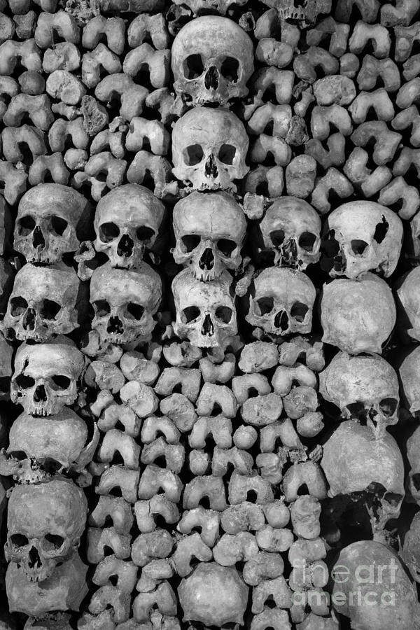 Paris Photograph - Paris Catacombs by Inge Johnsson