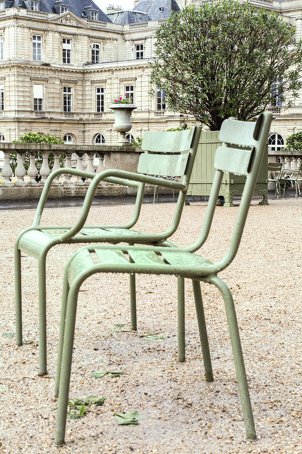 Paris Photograph - Paris Chairs by Georgia Clare