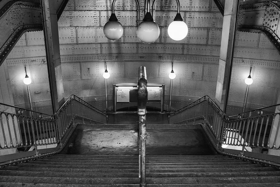 Paris Cite Subway Stairs Photograph by Georgia Clare
