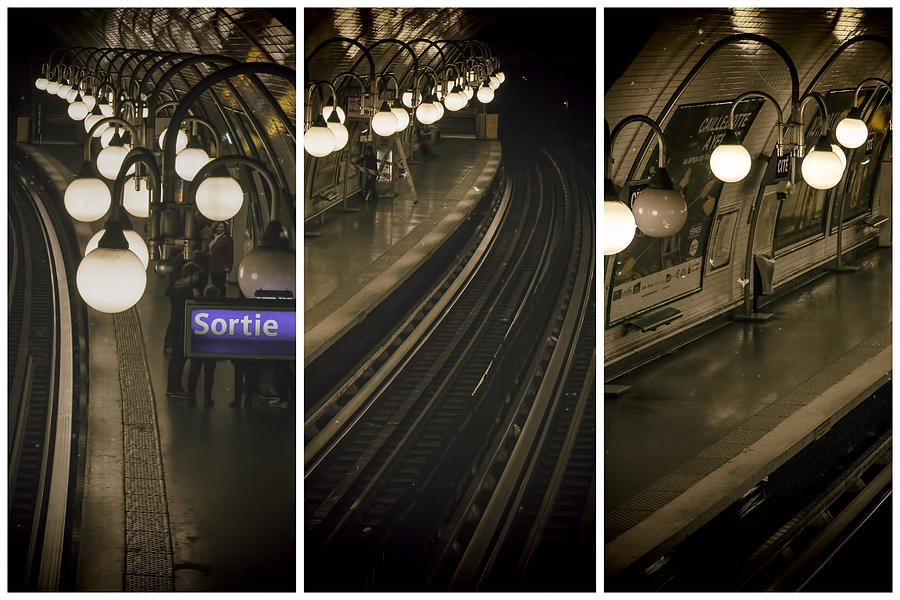 Paris Cite Underground - Three Photograph by Georgia Clare