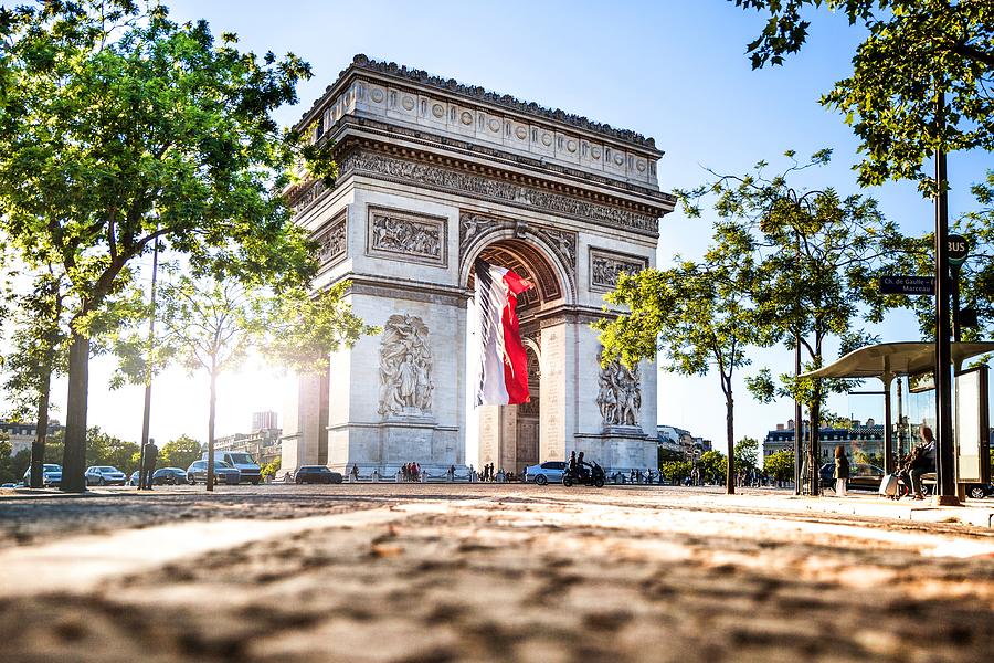 Paris city view - Arc de Triomphe Photograph by LeoPatrizi