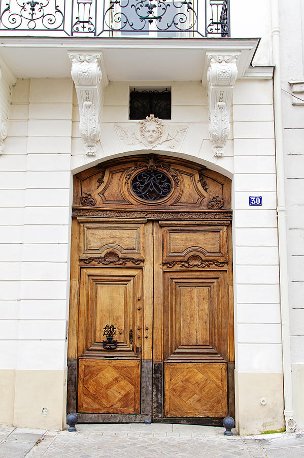 Paris Door - No. 30 - Paris Photography Photograph by Melanie Alexandra Price