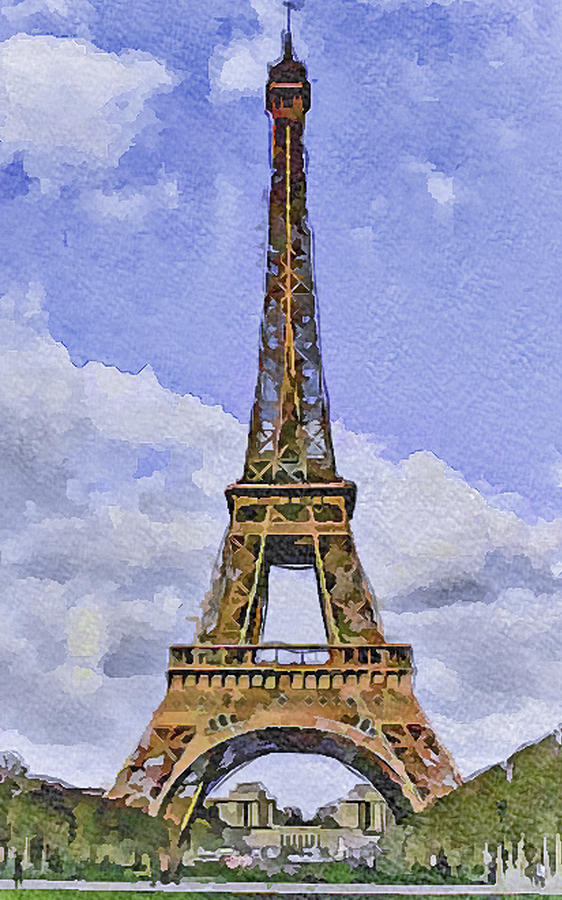 Paris Eiffel Tower 2 Digital Art by Yury Malkov
