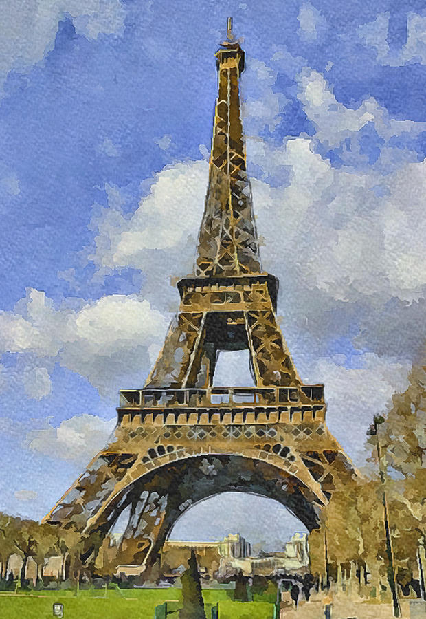 Paris Eiffel Tower 3 Digital Art by Yury Malkov - Fine Art America