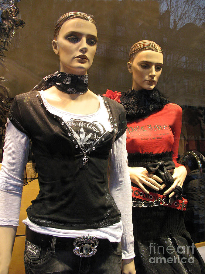 Paris Female Fashion Mannequin Window Art Photograph by Kathy Fornal