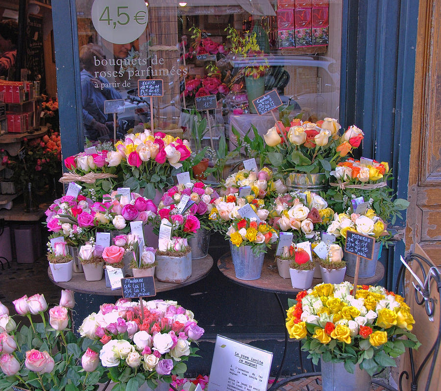 Paris Flower Shop Photograph by Allen Beatty