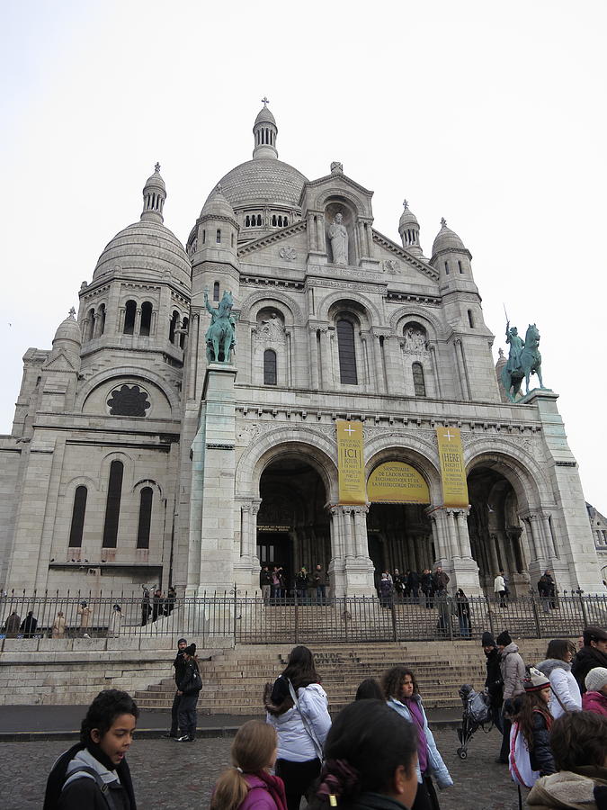 Paris Photograph - Paris France - Basilica of the Sacred Heart - Sacre Coeur - 12121 by DC Photographer