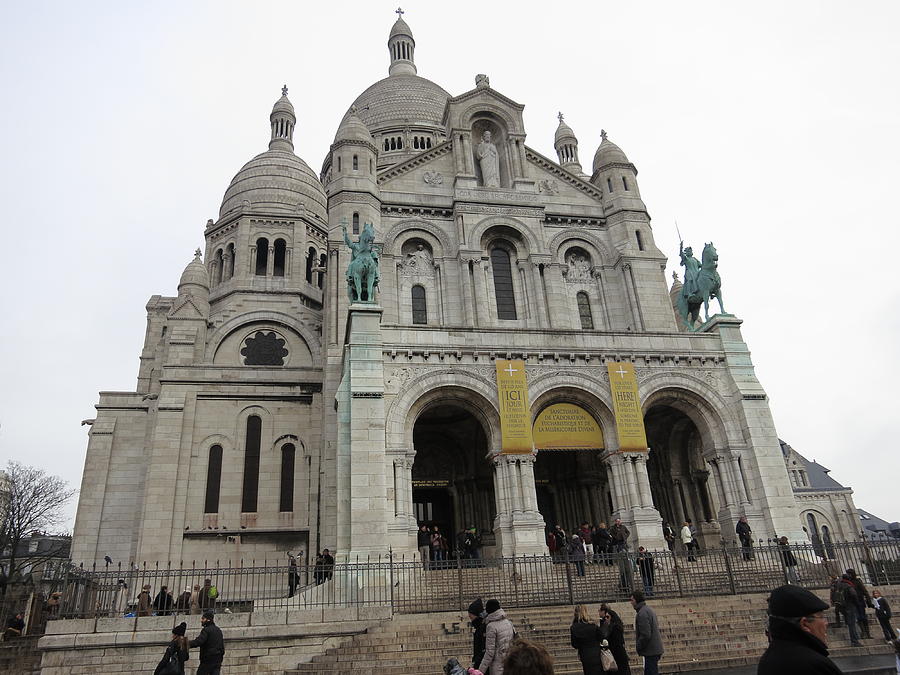 Paris Photograph - Paris France - Basilica of the Sacred Heart - Sacre Coeur - 12122 by DC Photographer