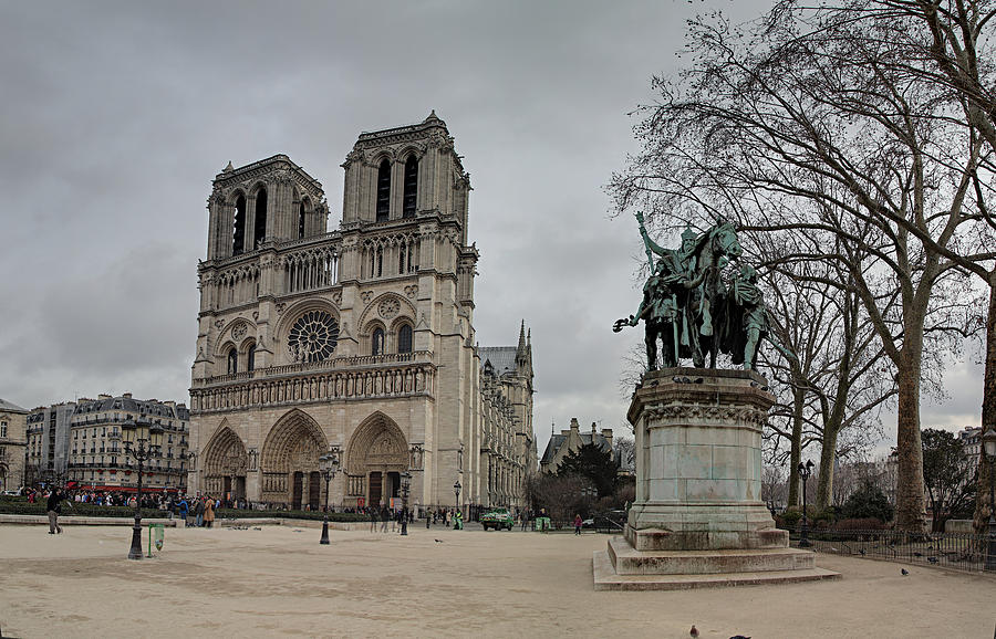 Architecture Photograph - Paris France - Notre Dame de Paris - 011314 by DC Photographer