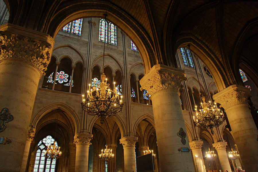 Architecture Photograph - Paris France - Notre Dame de Paris - 01134 by DC Photographer