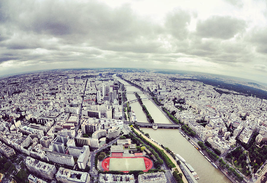 Eiffel Tower Photograph - Paris from the Eiffel Tower by Tanis Crooks