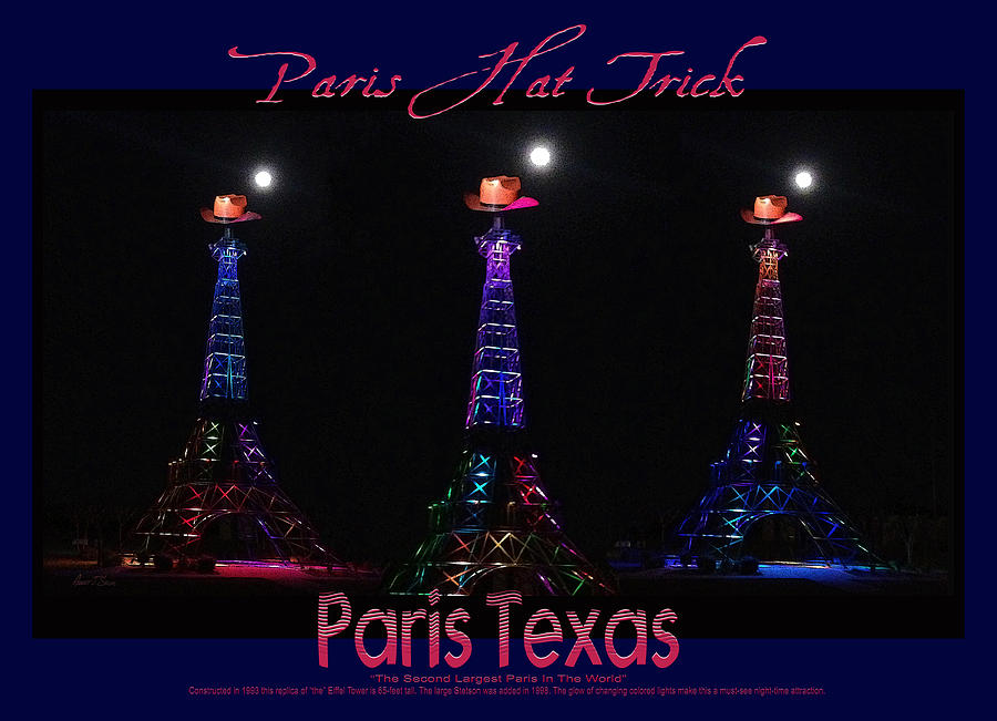 Paris Hat Trick - Poster Photograph by Robert J Sadler