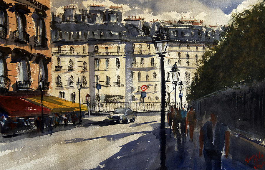 Paris III Painting by James Nyika | Fine Art America