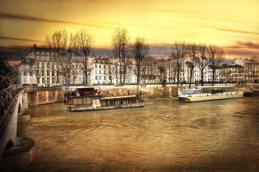 Paris In Gold Photograph
