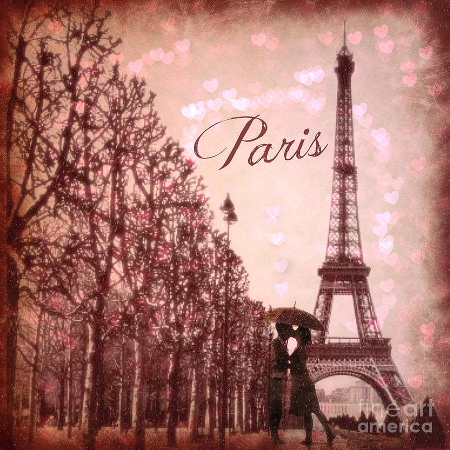 Paris in Love  Digital Art by Mindy Bench