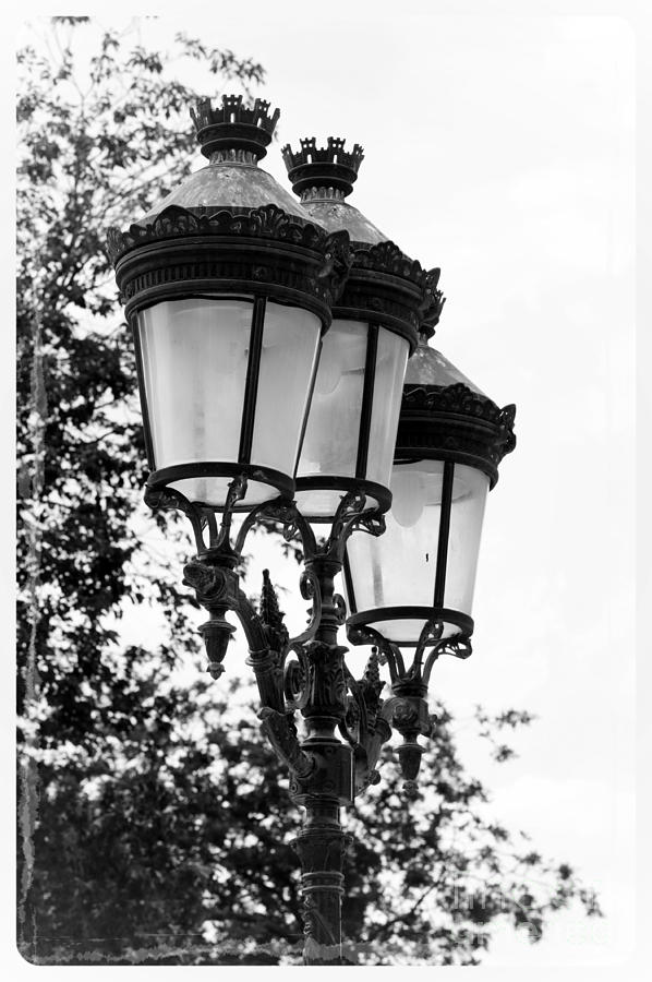 Paris Lamps - Black and White Photograph by Carol Groenen - Fine Art ...